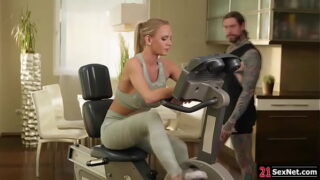 Busty Hot mature rimmed then ass fucked by bf after workout